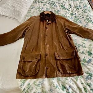 Rare Vintage Barbour Classic Moorland Jacket Large Brown